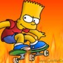 Bart Simpson Skateboarding Icon